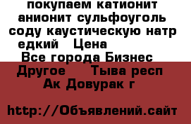 покупаем катионит анионит сульфоуголь соду каустическую натр едкий › Цена ­ 150 000 - Все города Бизнес » Другое   . Тыва респ.,Ак-Довурак г.